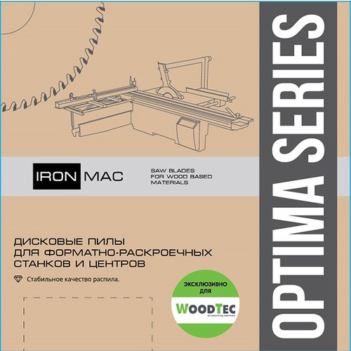 Основная пила WoodTec для форматно-раскроечных станков Ø300 х 3,2/2,2 х 30 Z96TR