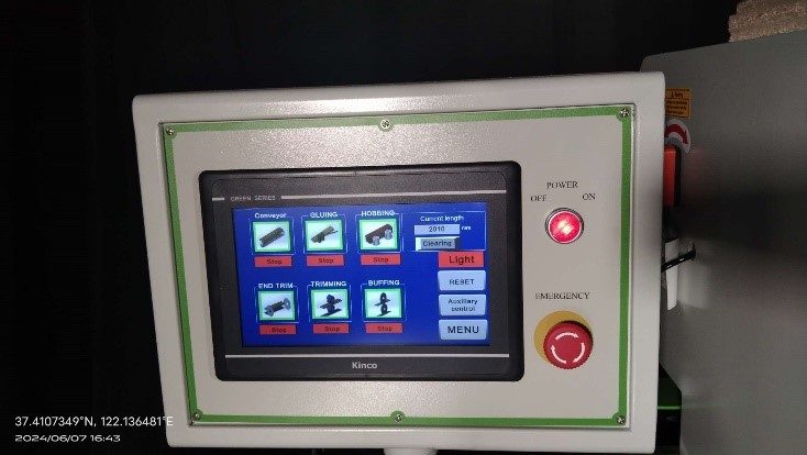 Панель управления кромкооблицовочного станка WoodTec Compact H355 F