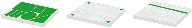Схема обработки WoodTec HA 2030 P &mdash; оси X, Y, Z, зона 2100&times;3000 мм