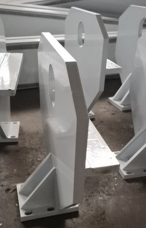 Стальные опоры портала станка WoodTec CH-2030